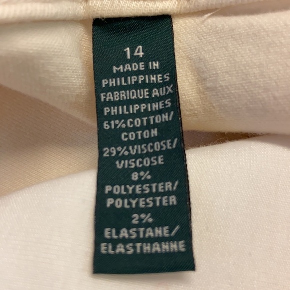 LRL Ivory Jeans Classic Straight Leg Five Pocket - Picture 8 of 8